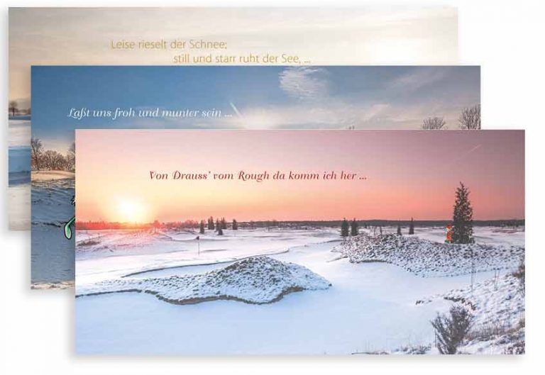 Twizler Lustige Weihnachtskarte – Golf-Weihnachtsbaum Design, 16x16 Cm, Mit Umschlag