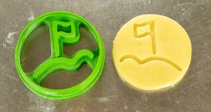 Alternative view of Ausstechform <br>Golf Fahne