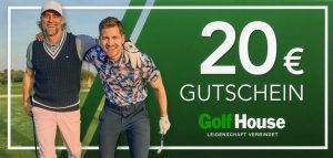 Golfkalender 2026 – € 20 Golf House Gutschein inklusive, einlösbar in allen Filialen oder online