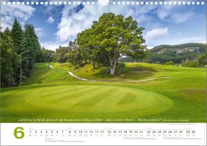 Golf Zitate Kalender 2026 – Juni – Gehört er zu denen, die nach der Runde jeden Schlag erzählen …