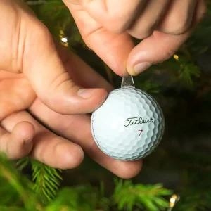 Weihnachts-Golfball mit Hänger – Klebepunkt eingfach abziehbar