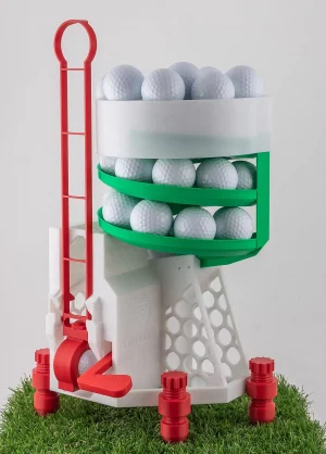 Autmatischer Gollfballspender Ballbuddy mechanisch mit Trichter Golfball-Dispenser