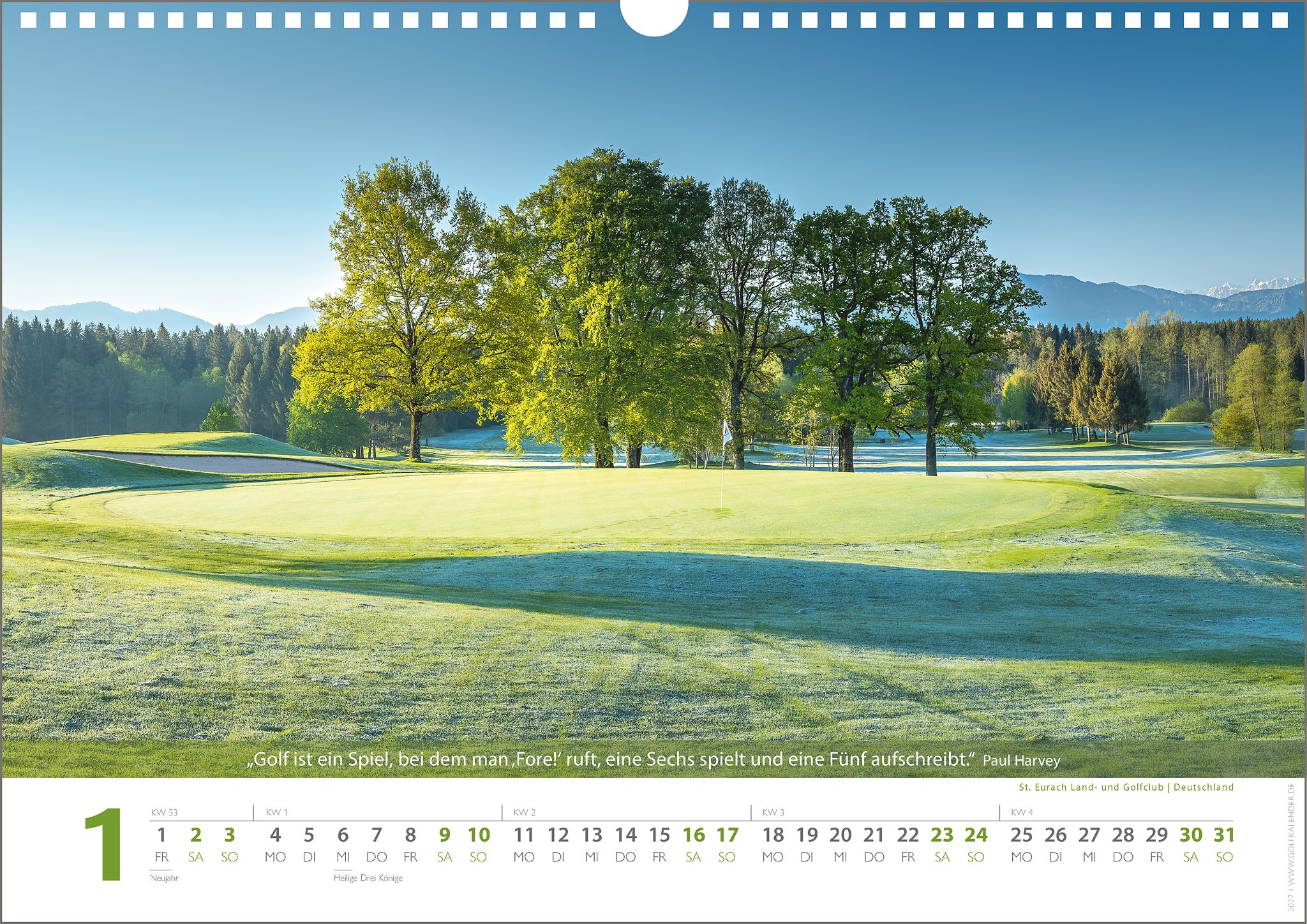Golf-Zitate Kalender 2027 – Bild 2