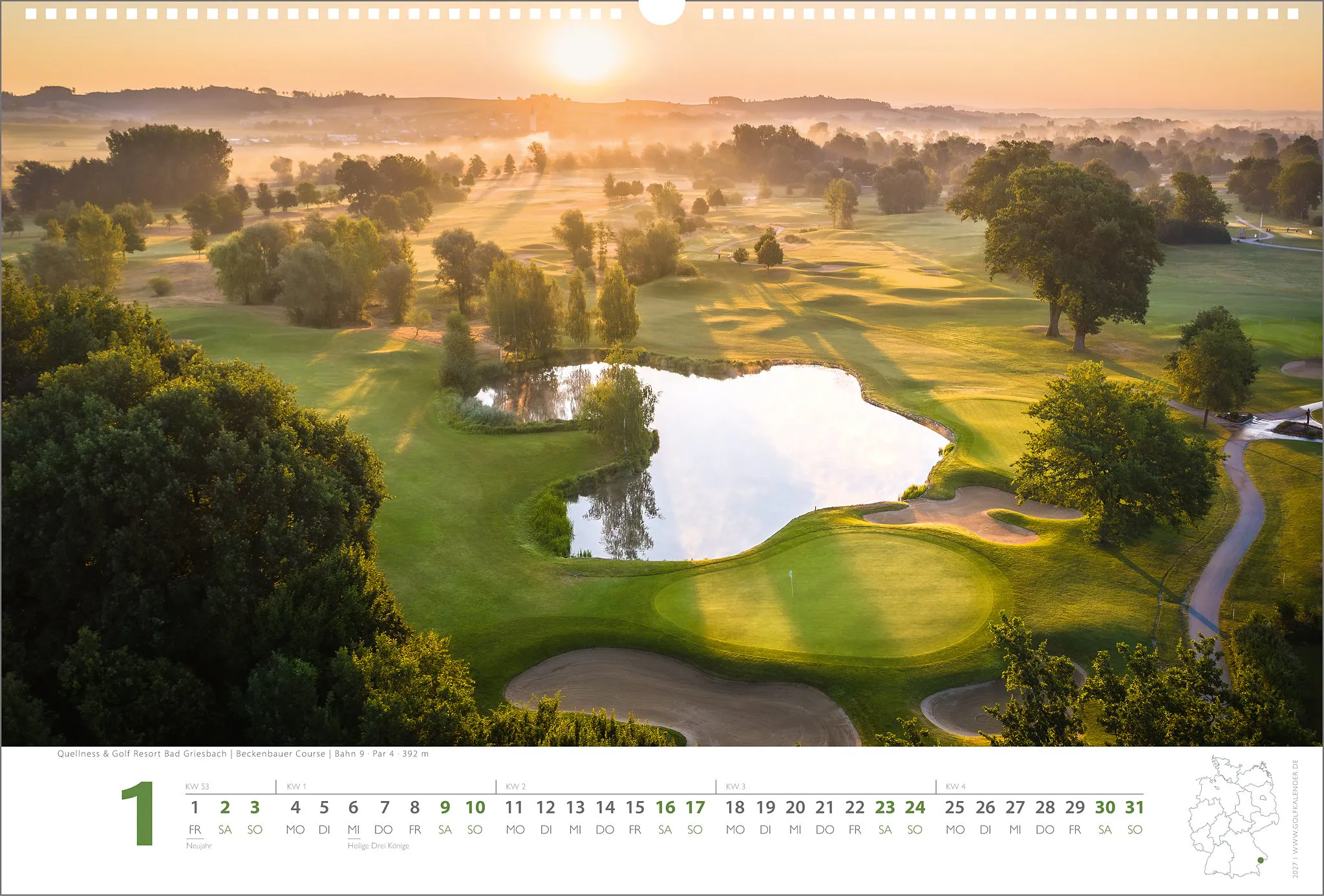 Golfkalender 2027<br>mit Greenfee-Gutscheinen – Bild 3