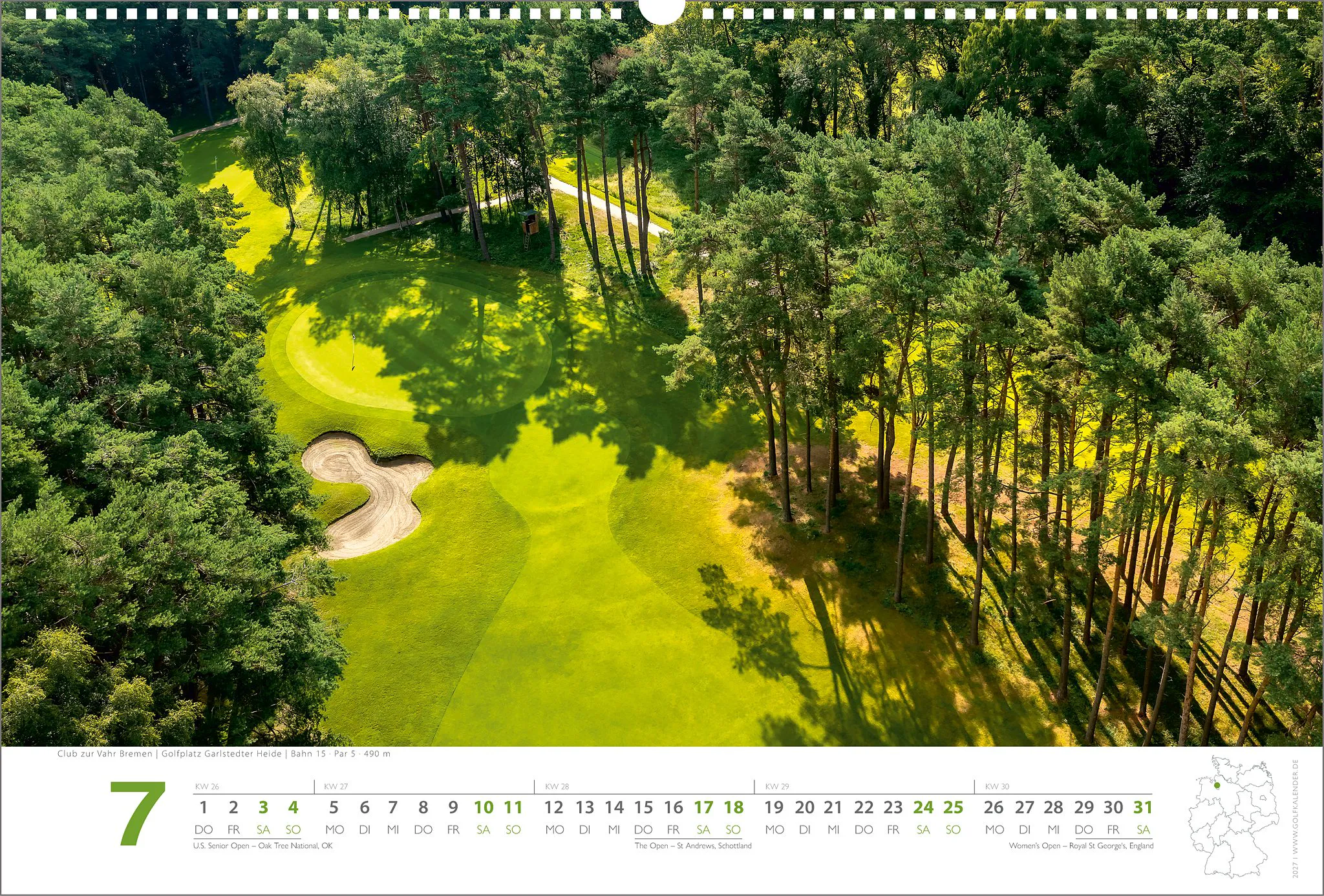 Golfkalender 2027<br>mit Greenfee-Gutscheinen – Bild 9