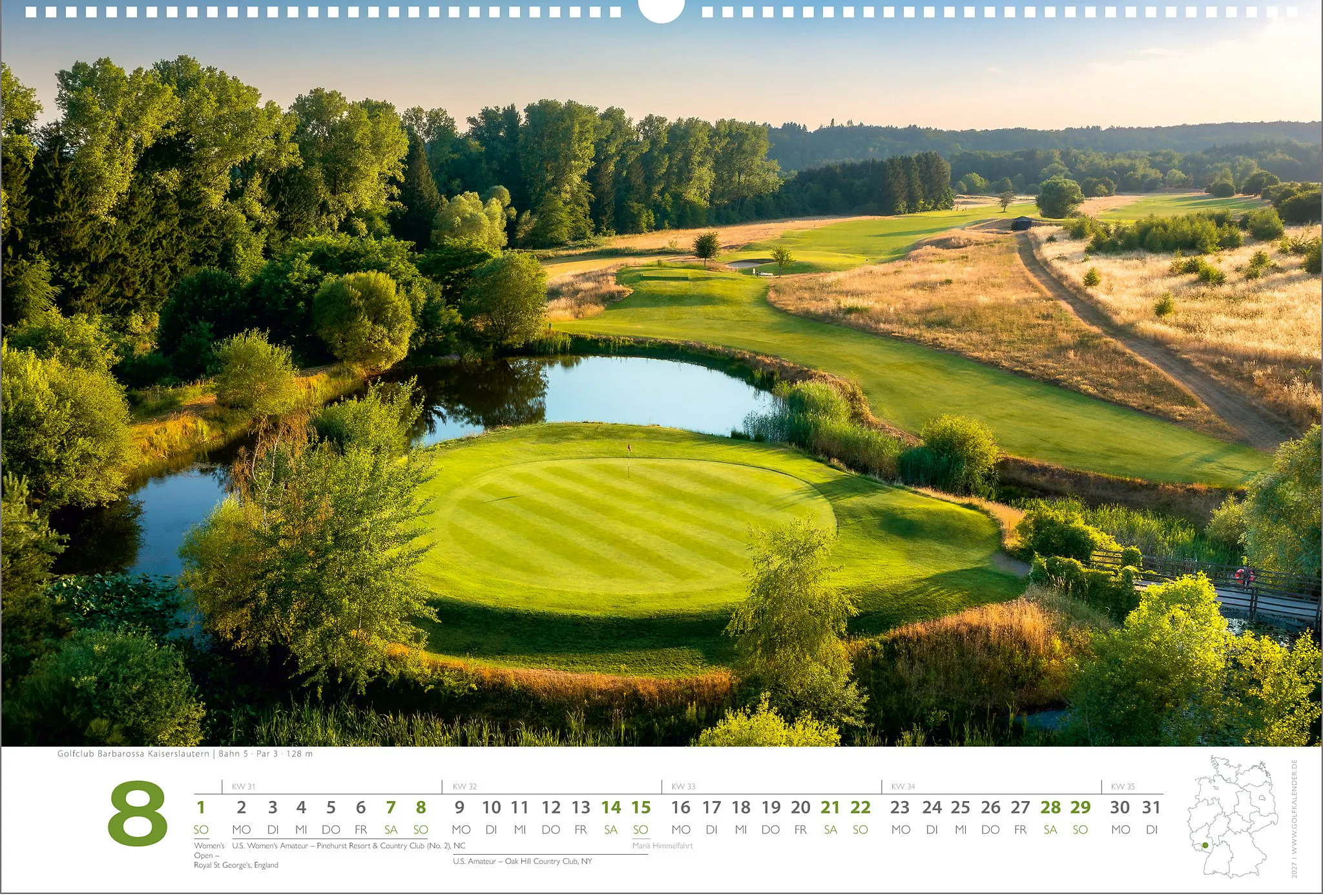Golfkalender 2027<br>mit Greenfee-Gutscheinen – Bild 10