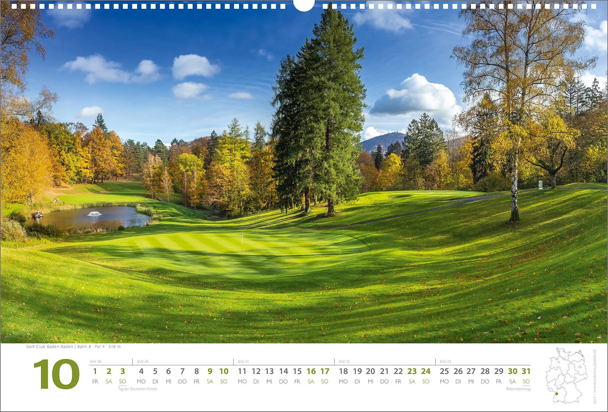 Golfkalender 2027<br>mit Greenfee-Gutscheinen – Bild 12